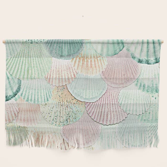 Mermaid Shells - Mint & Rosegold Wall Hanging