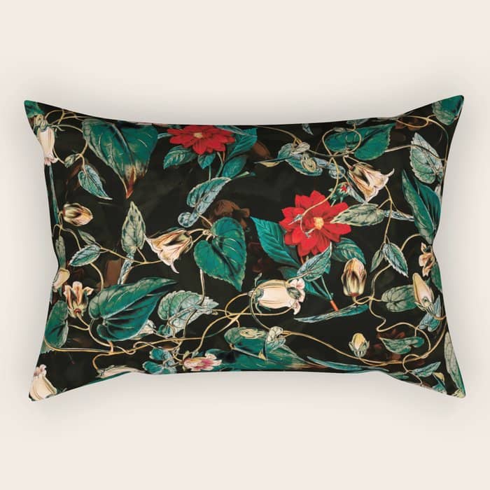 Tropical Jungle - Night Ii Rectangular Pillow