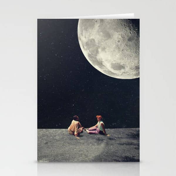 I Gave You The Moon For A Smile Stationery Card