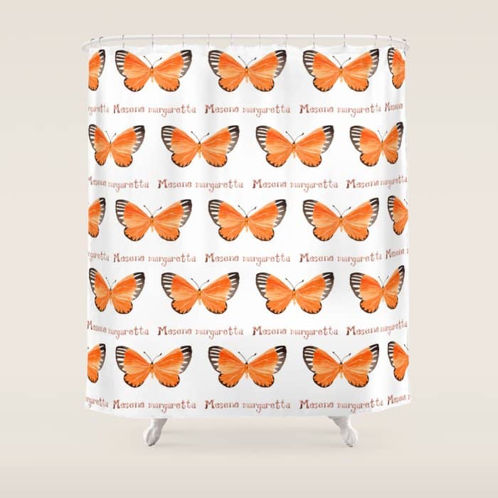 Butterfly - Mesene Margaretta Shower Curtain