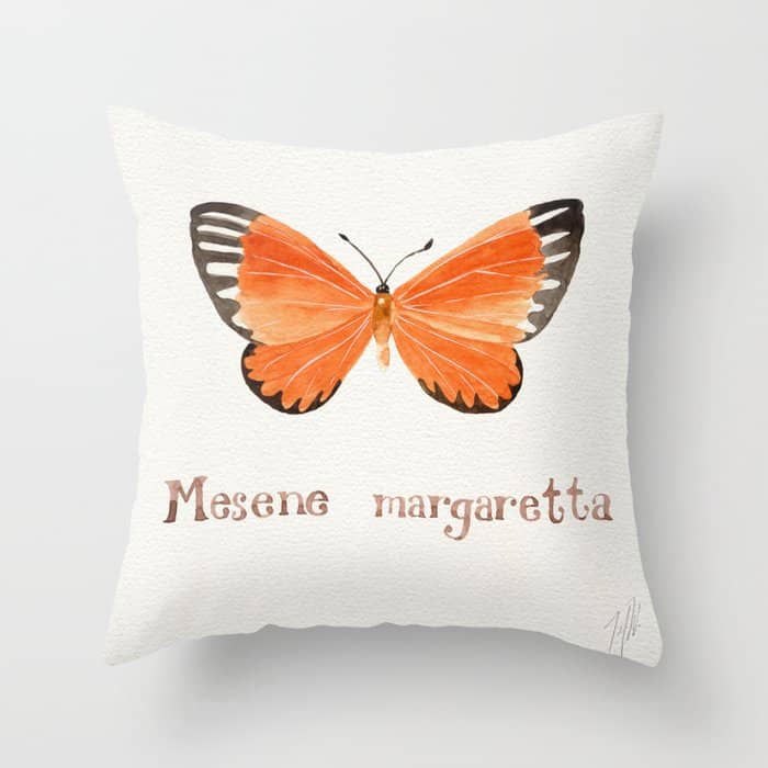 Butterfly - Mesene Margaretta Throw Pillow