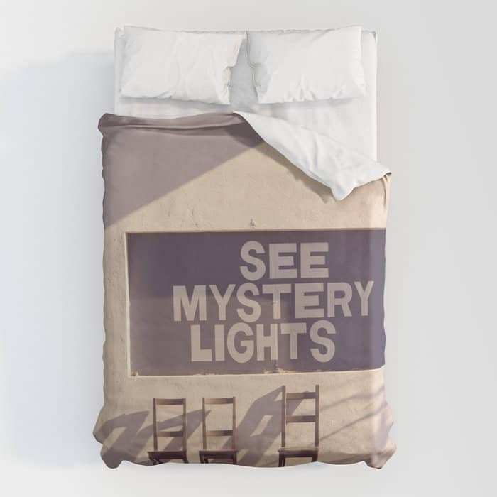 See Mystery Lights - Marfa, Texas Duvet Cover