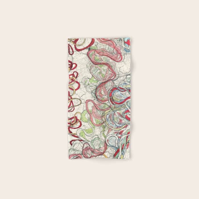 Vintage Map Of The Mississippi River Bath Towel