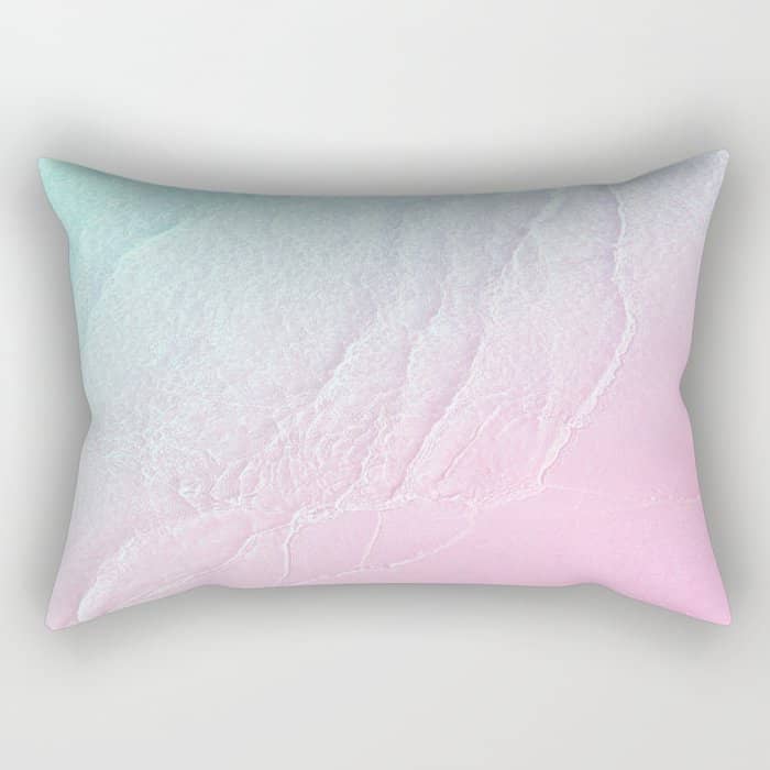 Seashore  - Violet Mist Rectangular Pillow