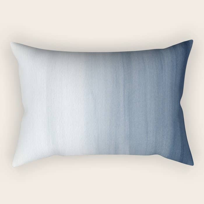 Ocean Watercolor Painting No.2 Rectangular Pillow