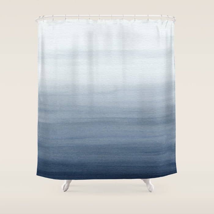 Ocean Watercolor Painting No.2 Shower Curtain