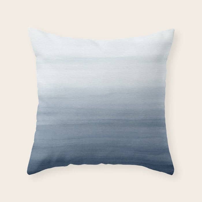 Ocean Watercolor Painting No.2 Throw Pillow