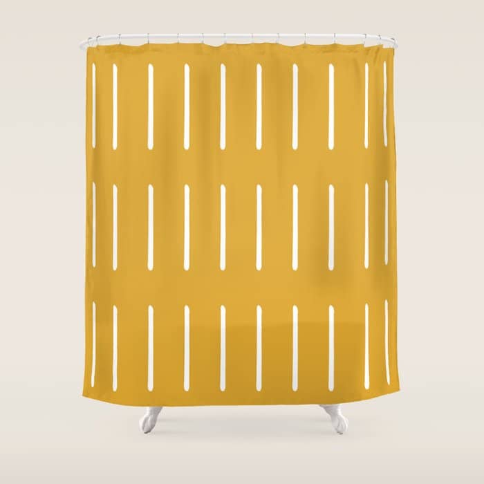Mudcloth (Mustard Yellow) Shower Curtain
