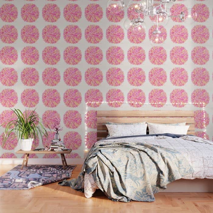 Watercolor Burst - Pink Ombrã© Wallpaper