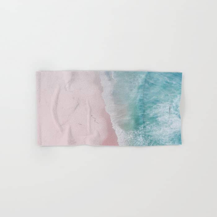 Ocean Walk - Aerial Beach Photography By Ingrid Beddoes Bath Towel