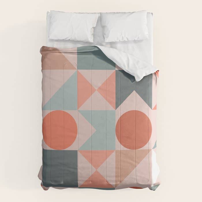 Mid Century Modern  Geometric 06 Comforter