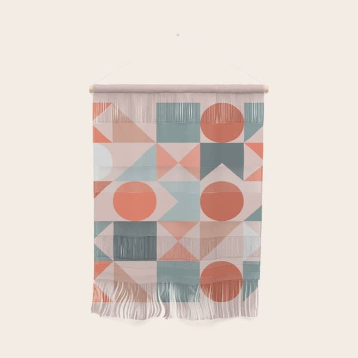 Mid Century Modern  Geometric 06 Wall Hanging