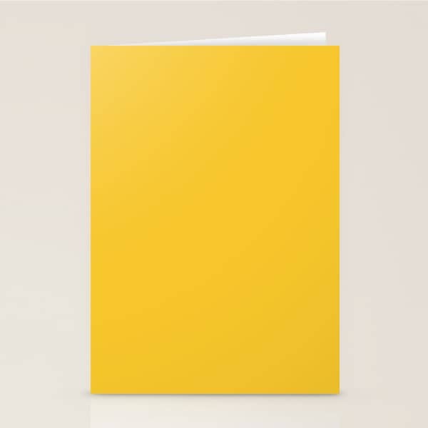 Canary Yellow - Solid Color Collection Stationery Card