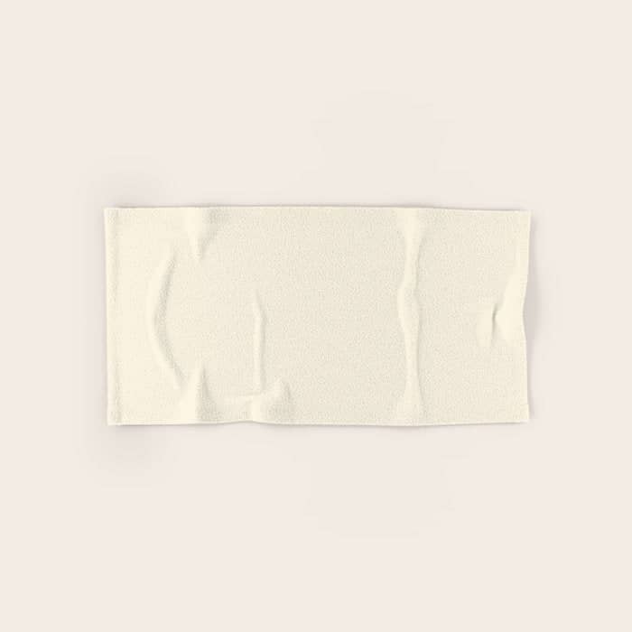 Cream - Solid Color Collection Bath Towel