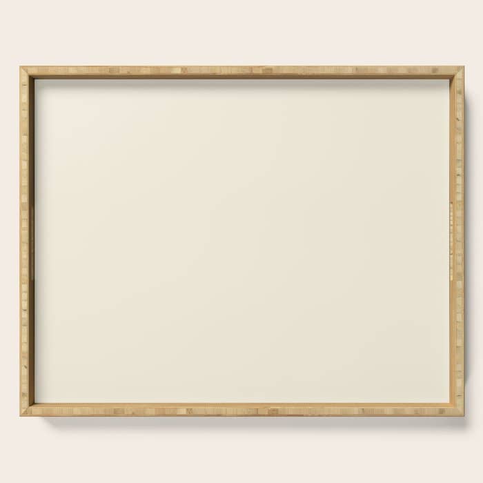 Cream - Solid Color Collection Serving Tray