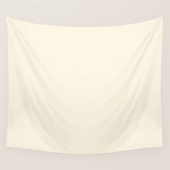 Cream - Solid Color Collection Wall Tapestry