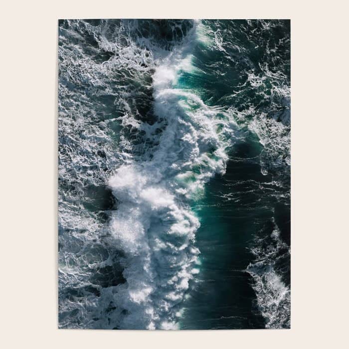 Crashing Ocean Waves - Ireland'S Seascapes At Sunset Poster