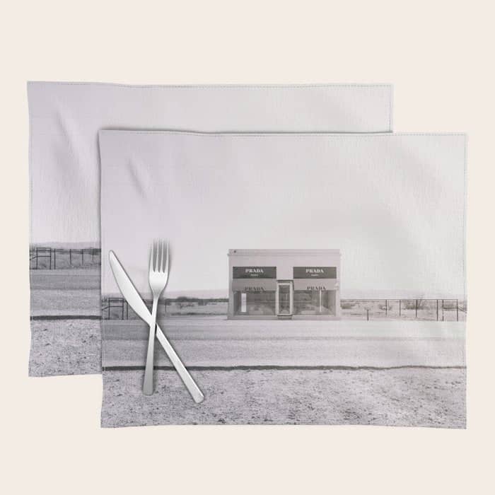 Marfa Icon - Black And White Version Placemat