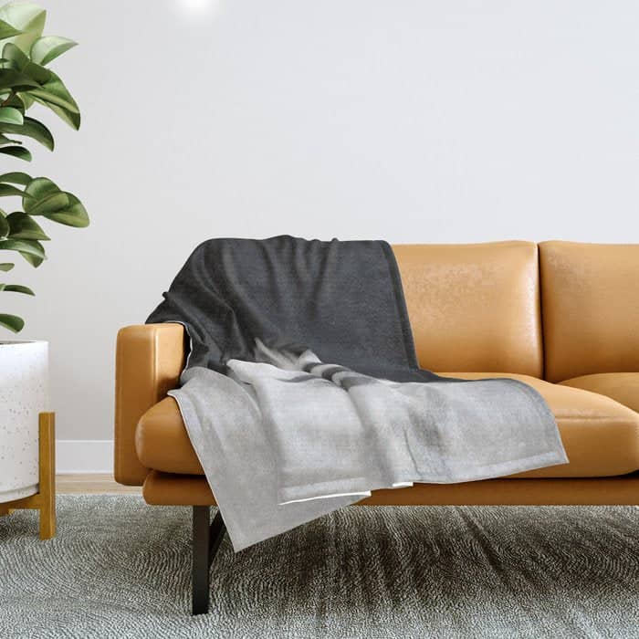 Women (Portrait) Black And White Throw Blanket