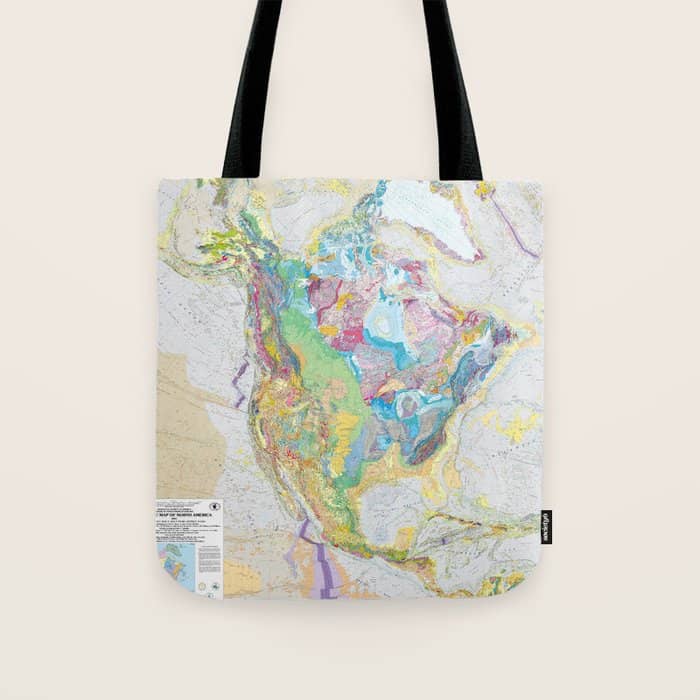 Usgs Geological Map Of North America Tote Bag