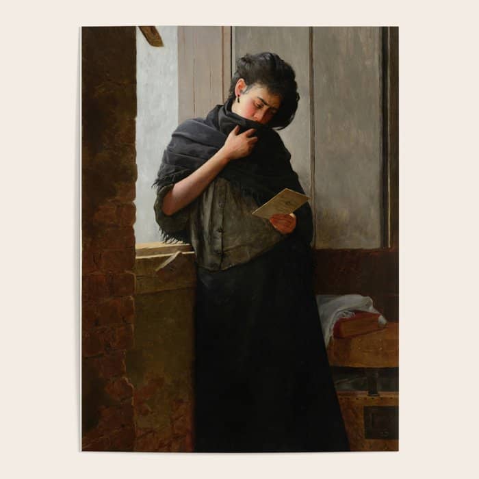 Longing - Saudade-  By Almeida Junior, 1899 Poster