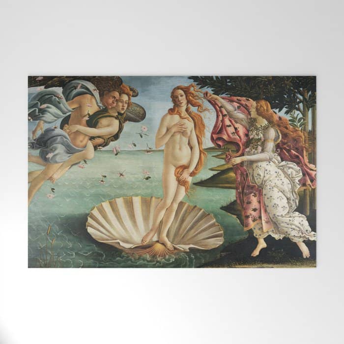 The Birth Of Venus By Sandro Botticelli, 1445 Welcome Mat
