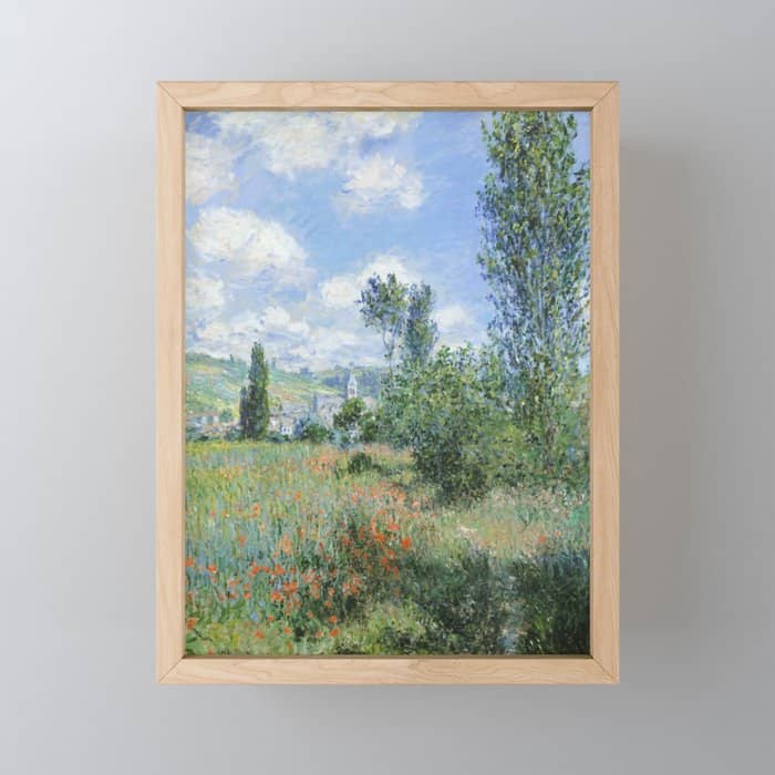 View Of Vetheuil By Claude Monet, 1880 Mini Art Print