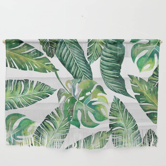 Jungle Leaves, Banana, Monstera #Homestorie Wall Hanging