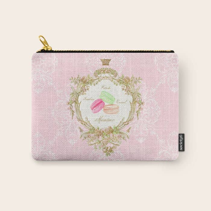 French Patisserie Macarons Carry All Pouch