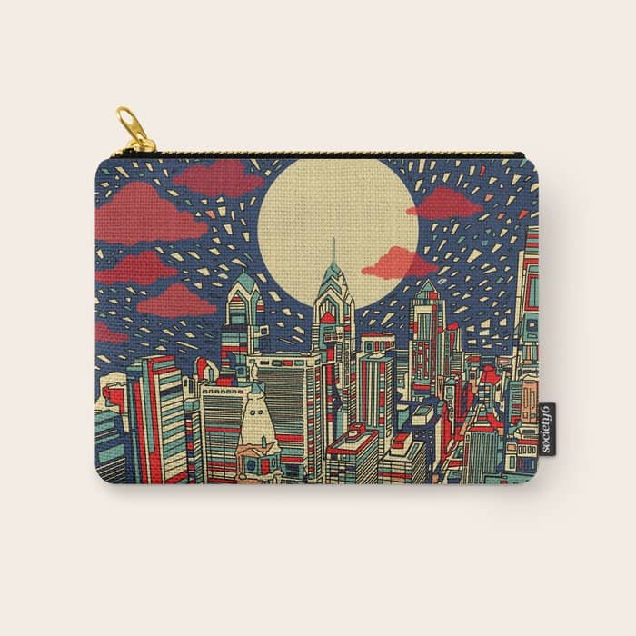 Philadelphia City Skyline Carry All Pouch