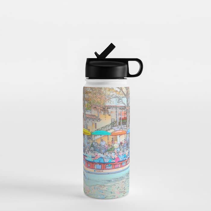 Ride Down The River - San Antonio, Texas Water Bottle