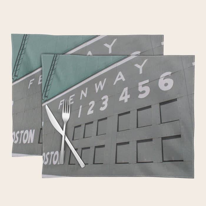 Fenwall -- Boston Fenway Park Wall, Green Monster, Red Sox Placemat