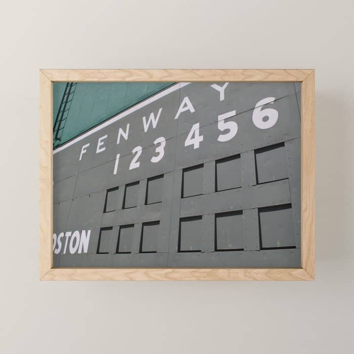 Fenwall -- Boston Fenway Park Wall, Green Monster, Red Sox Mini Art Print