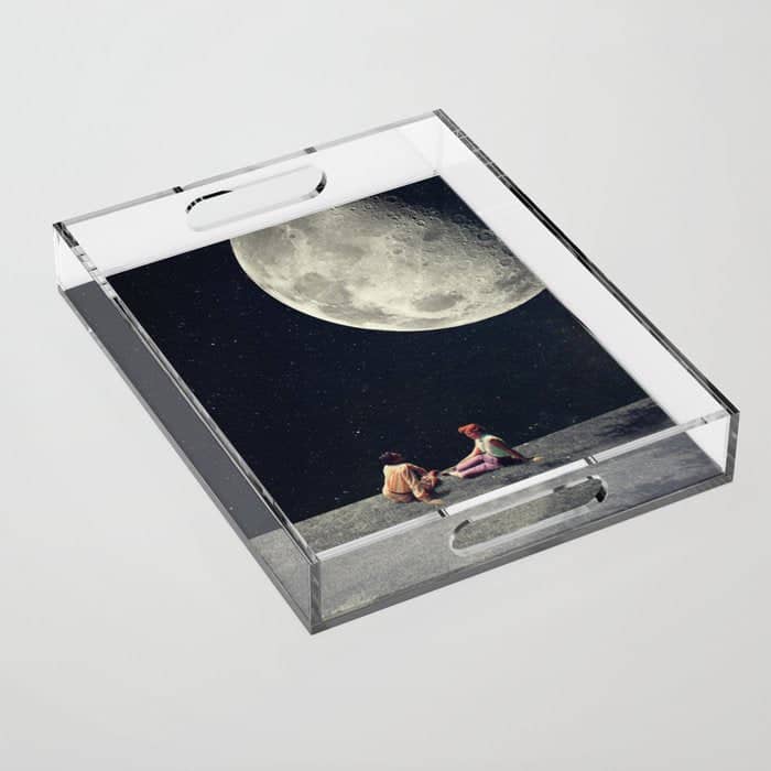 I Gave You The Moon For A Smile Acrylic Tray