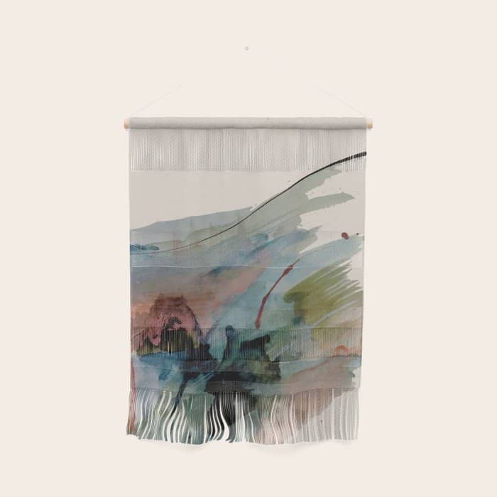 Begin Again [2]: An Abstract Mixed Media Piece In A Variety Of Colors Wall Hanging