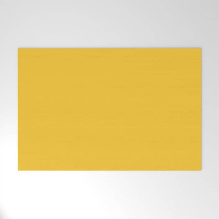 Canary Yellow - Solid Color Collection Welcome Mat