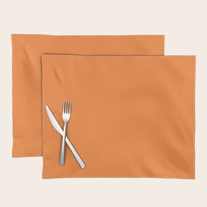 Tangerine - Solid Color Collection Placemat