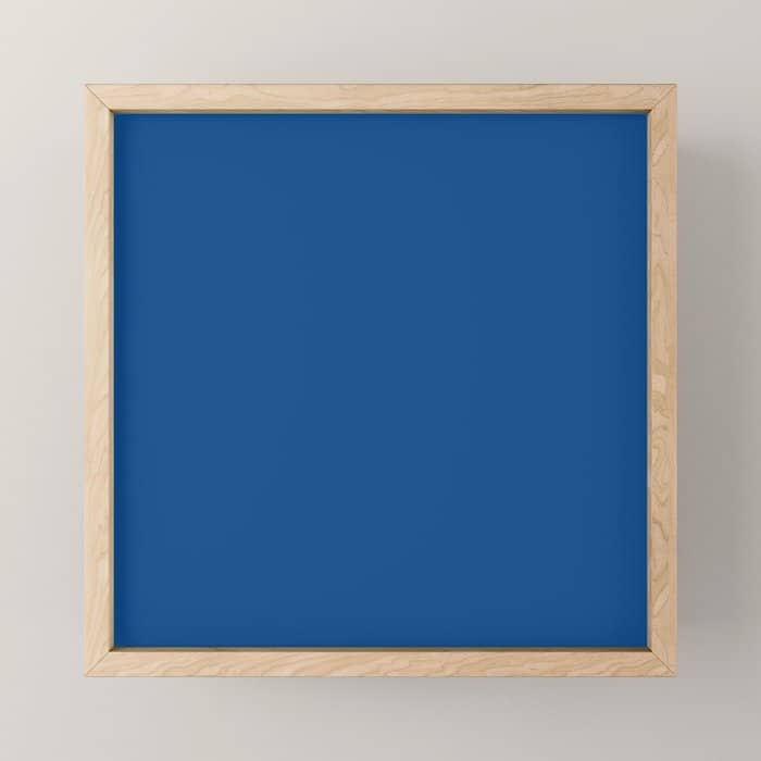 Lapis Lazuli Blue - Solid Color Collection Mini Art Print