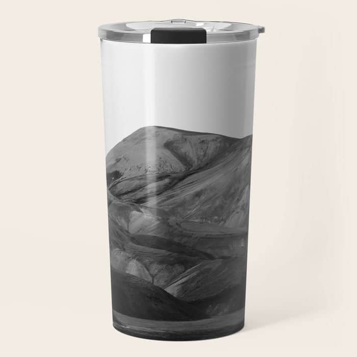 Mountain Range, Minimalist Art, Mountain Travel Mug