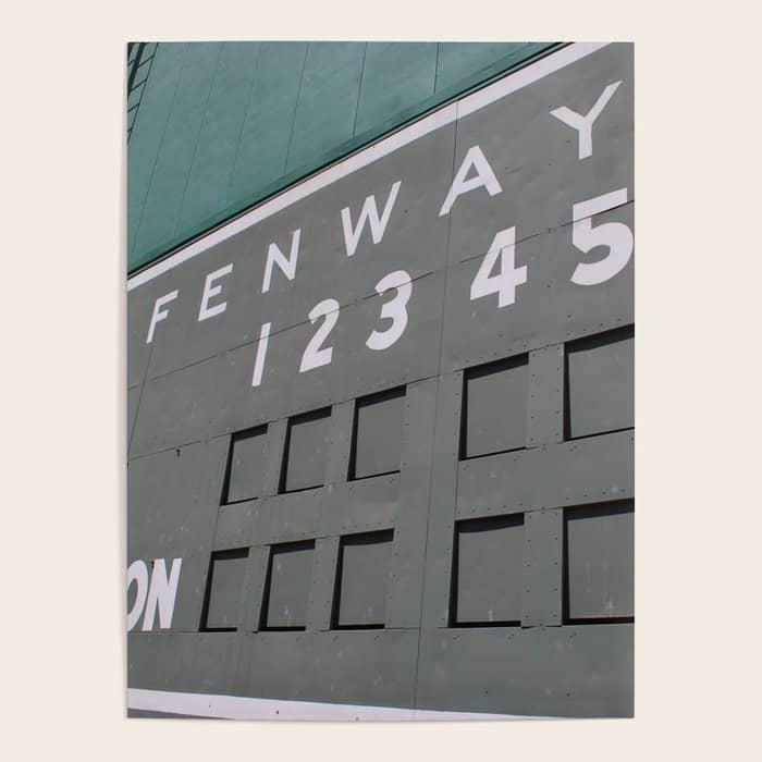 Fenwall -- Boston Fenway Park Wall, Green Monster, Red Sox Poster