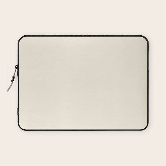 Cream - Solid Color Collection Laptop Sleeve