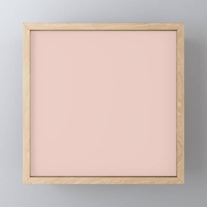Blush - Solid Color Collection Mini Art Print