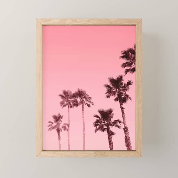 Tranquillity - Flamingo Pink Mini Art Print