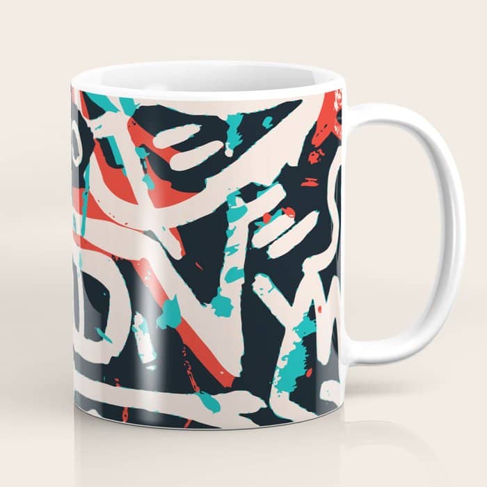 Street Art Pattern Graffiti Post Coffee Mug