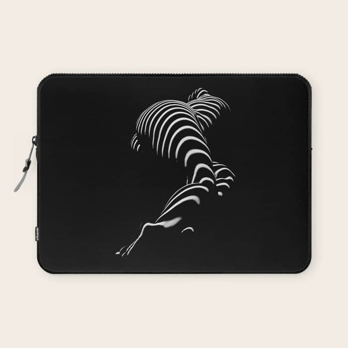 0774-Ar Bbw Sensual Legs Hips And Ass Of A Large Woman Big Beautiful Art Nude Black And White Laptop Sleeve