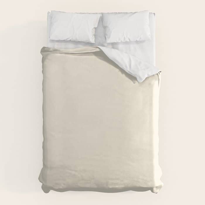 Cream - Solid Color Collection Duvet Cover