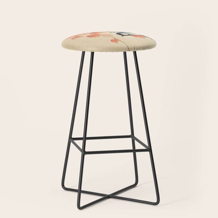 Ohara Koson - Japanese Bird Blockprint Stool