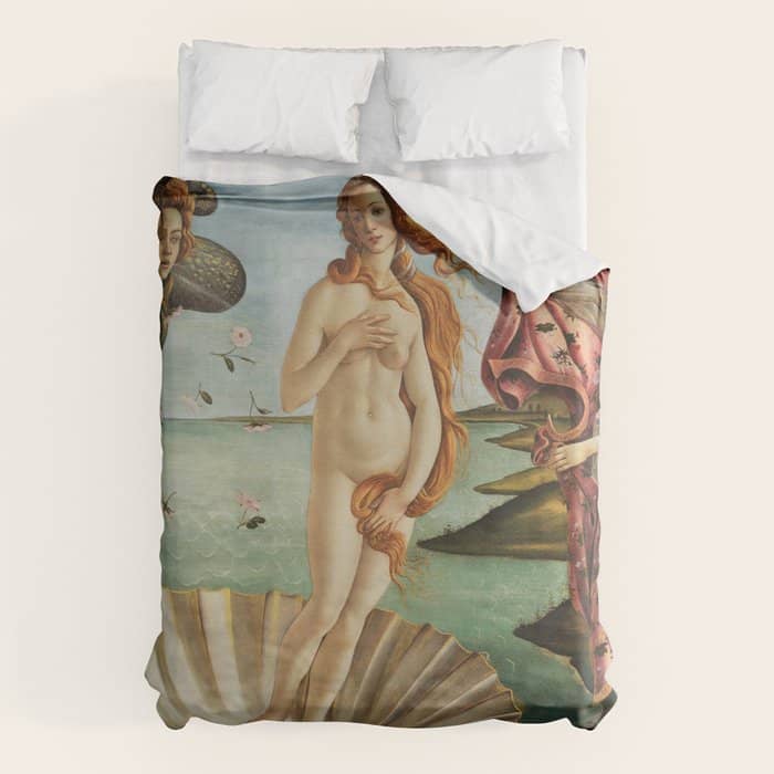 The Birth Of Venus By Sandro Botticelli, 1445 Duvet Cover
