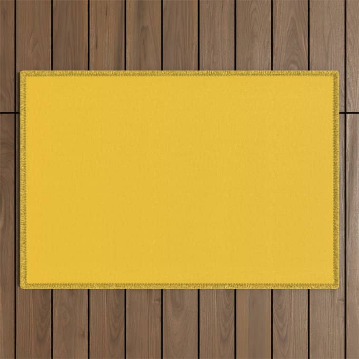 Canary Yellow - Solid Color Collection Outdoor Rug