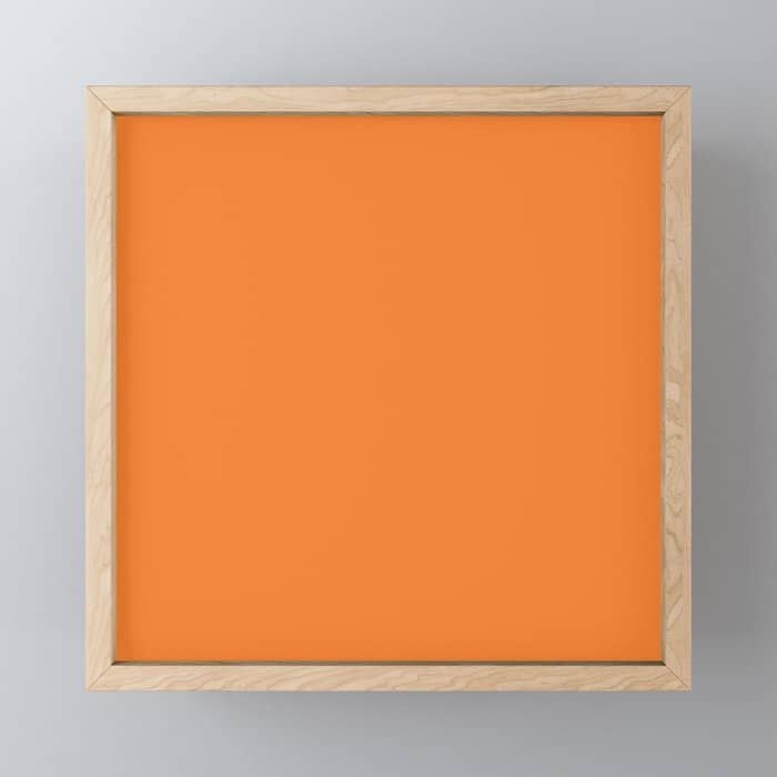 Tangerine - Solid Color Collection Mini Art Print